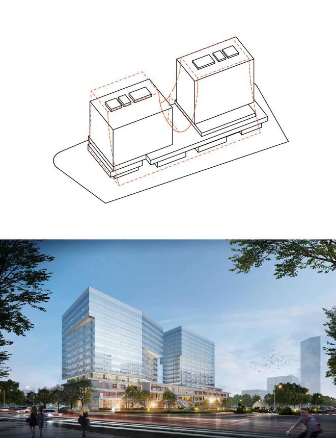 阿科米星 改立面2：公园端头的城市空间——网易上海西岸研发中心设计(图6)